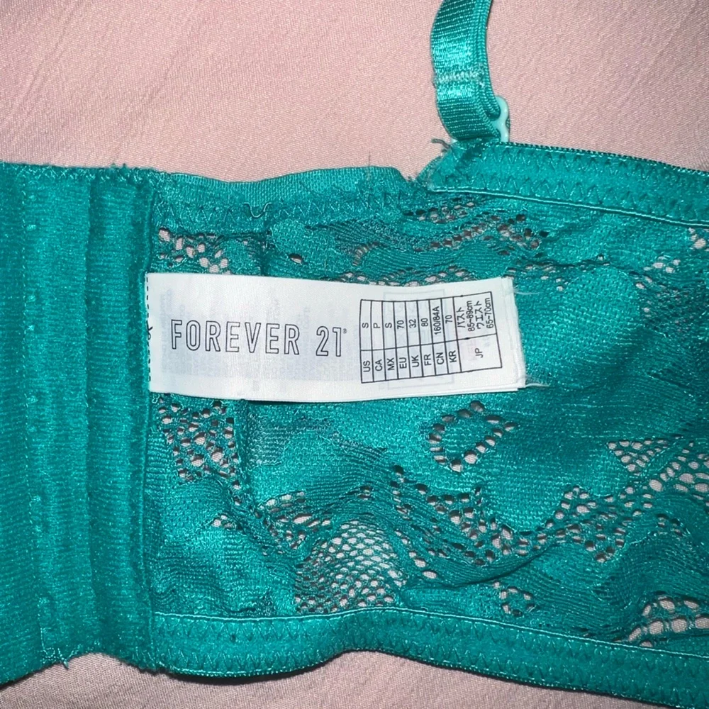Forever 21 Teal Lace Bralette Size S
